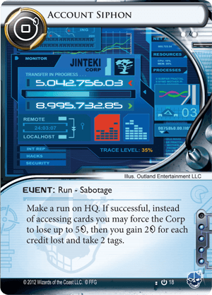 Android Netrunner Account Siphon Image