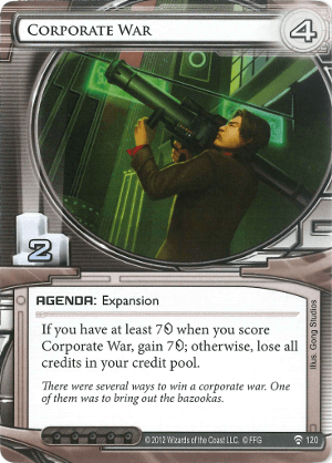 Android Netrunner Corporate War Image