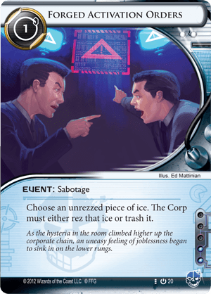 Android Netrunner Forged Activation Orders Image