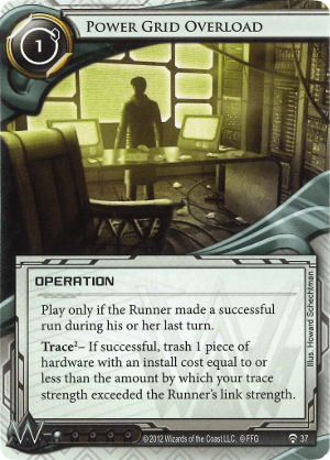 Android Netrunner Power Grid Overload Image