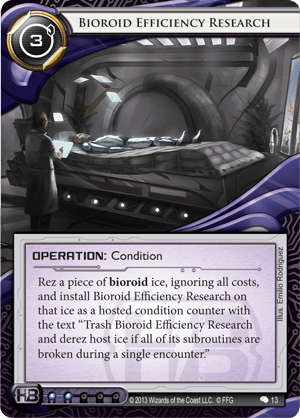 Android Netrunner Bioroid Efficiency Research Image