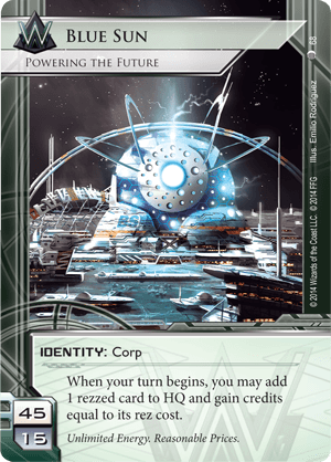 Android Netrunner Blue Sun: Powering the Future Image