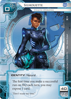 Android Netrunner Silhouette: Stealth Operative Image