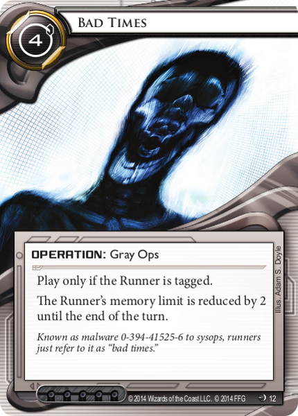 Android Netrunner Bad Times Image