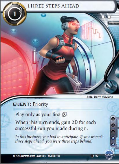 Android Netrunner Three Steps Ahead Image