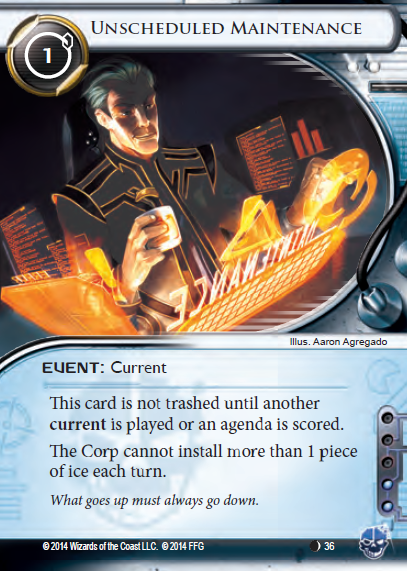 Android Netrunner Unscheduled Maintenance Image