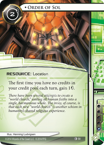 Android Netrunner Order of Sol Image