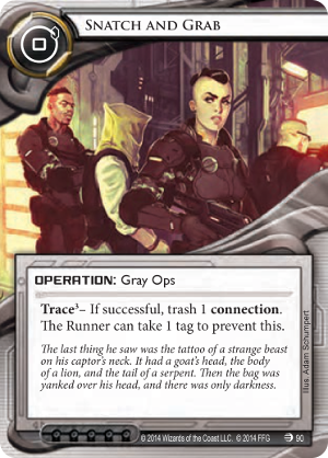 Android Netrunner Snatch and Grab Image
