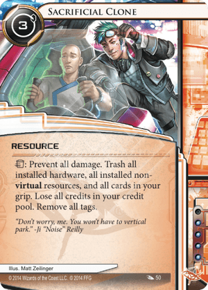 Android Netrunner Sacrificial Clone Image