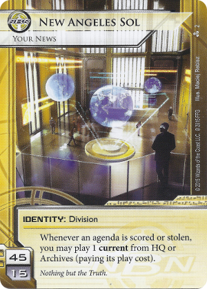 Android Netrunner New Angeles Sol: Your News Image