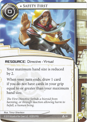 Android Netrunner Safety First Image