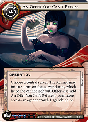Android Netrunner An Offer You Can't Refuse Image