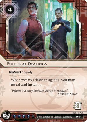 Android Netrunner Political Dealings Image
