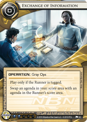 Android Netrunner Exchange of Information Image