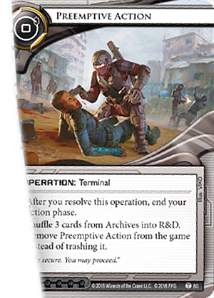 Android Netrunner Preemptive Action Image