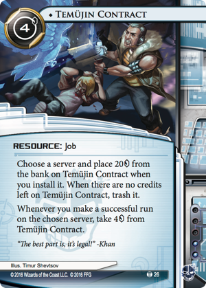 Android Netrunner Temjin Contract Image