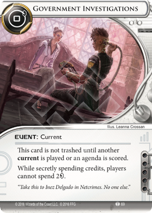 Android Netrunner Government Investigations Image