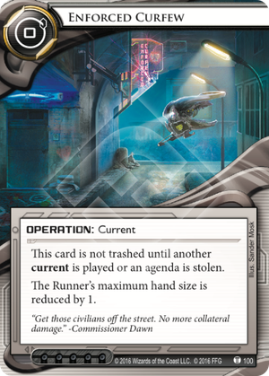 Android Netrunner Enforced Curfew Image