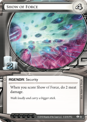 Android Netrunner Show of Force Image