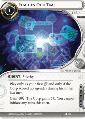 Android Netrunner Peace in Our Time Image