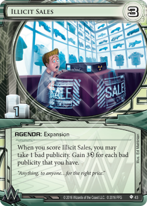 Android Netrunner Illicit Sales Image