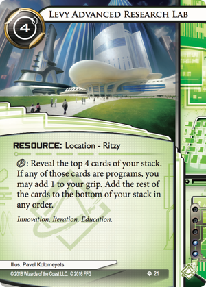 Android Netrunner Levy Advanced Research Lab Image