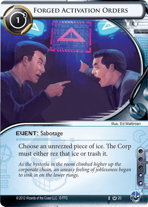 Android Netrunner Forged Activation Orders Image