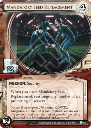 Android Netrunner Mandatory Seed Replacement Image