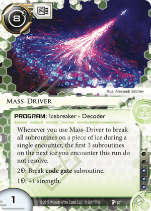 Android Netrunner Mass-Driver Image