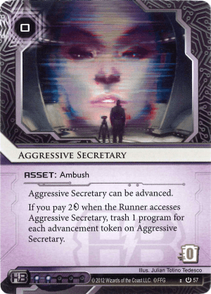 Android Netrunner Aggressive Secretary Image