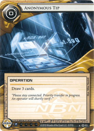 Android Netrunner Anonymous Tip Image