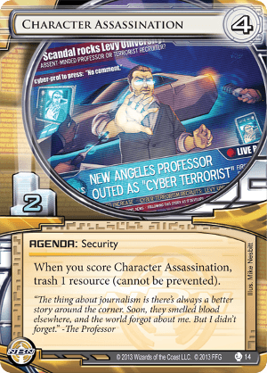 Android Netrunner Character Assassination Image