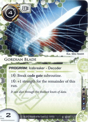 Android Netrunner Gordian Blade Image