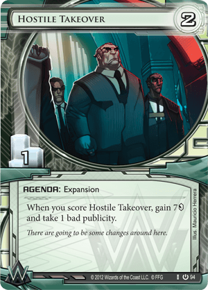 Android Netrunner Hostile Takeover Image