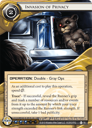 Android Netrunner Invasion of Privacy Image