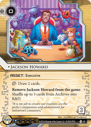 Opening Moves 1x Jackson Howard  #015 Android Netrunner LCG