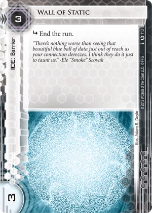 Android Netrunner Wall of Static Image