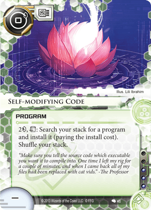 Android Netrunner Self-modifying Code Image