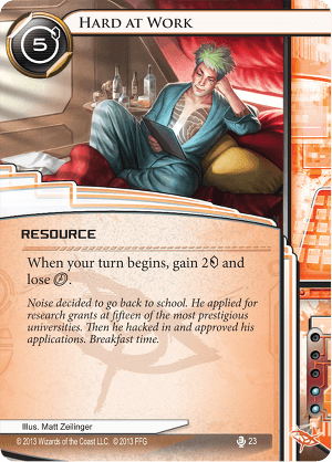 Android Netrunner Hard at Work Image