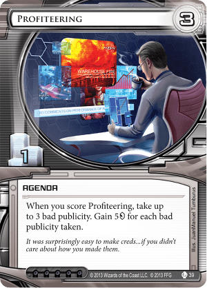 Android Netrunner Profiteering Image