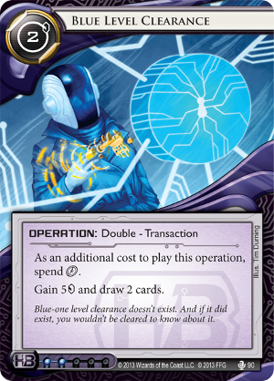 Android Netrunner Blue Level Clearance Image