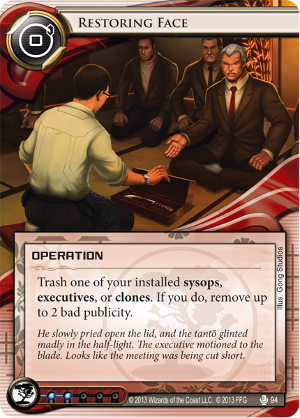 Android Netrunner Restoring Face Image