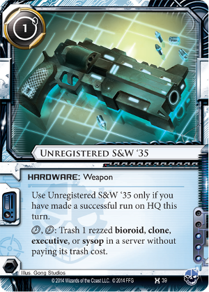 Android Netrunner Unregistered S&W '35 Image