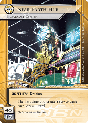 Android Netrunner Near-Earth Hub: Broadcast Center Image