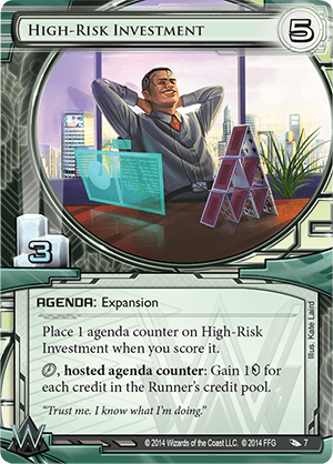 Android Netrunner High-Risk Investment Image