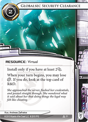 Android Netrunner Globalsec Security Clearance Image