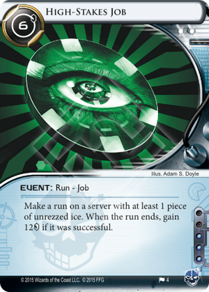 Android Netrunner High-stakes Job Image