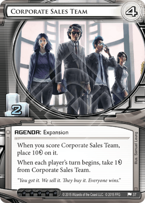 Android Netrunner Corporate Sales Team Image