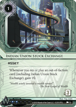 Android Netrunner Indian Union Stock Exchange Image
