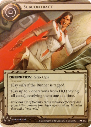 Android Netrunner Subcontract Image